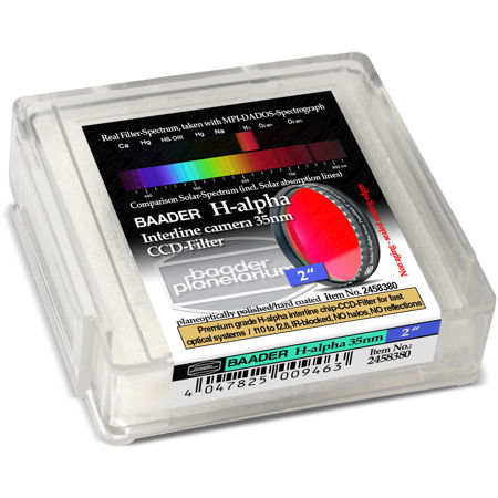 Baader Planetarium H-Alpha 35nm CCD Imaging Filter, 2" Eyepiece