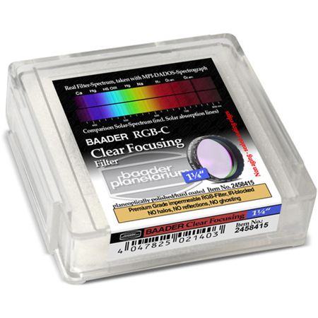 Baader Planetarium Baader, Clear Focusing Filter 1 1/4" (Optically Polished)