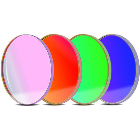 Baader Planetarium RGB 50.4mm Round Filter Set with UV/IR Cut L-Filter