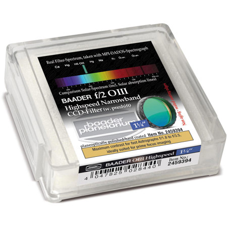 Baader Planetarium 1.25" Round O-III f/2 Highspeed Filter with LPFC Mount
