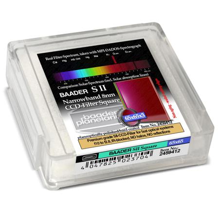 Baader Planetarium 8nm SII CCD Filter, 65X65X3mm Square Unmounted