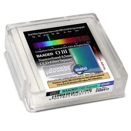 Baader Planetarium 8.5nm OIII CCD Filter, 65X65X3mm Square Unmounted