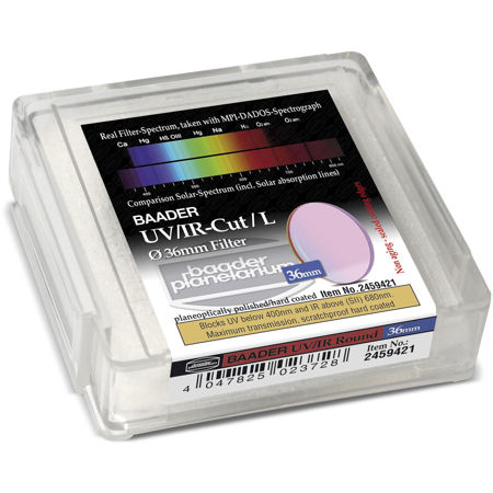 Baader Planetarium UV/IR Cut / L-Filter, 36mm (2mm glass thickness) Round