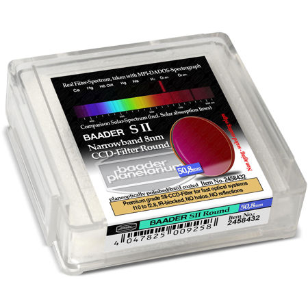 Baader Planetarium 8nm SII CCD Filter, 36 x 2mm Round Unmounted