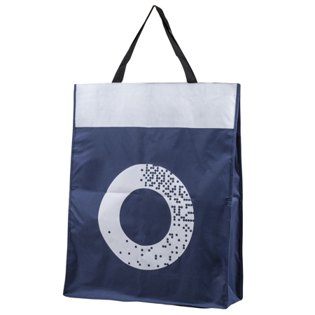 Blue Bag Woven Canvas H30xW24xD8inch