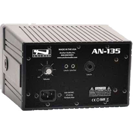 Anchor Audio AN-135+ 30 Watt AC Powered Wall-Mount Speaker, Black