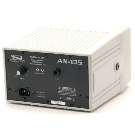 Anchor Audio AN-135+ 30 Watt AC Powered Wall-Mount Speaker, White