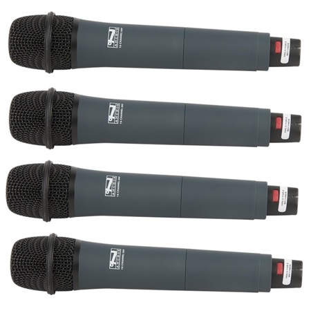 Anchor Audio Bigfoot Speaker Quad Basic Package, 4x WH-8000 Mic