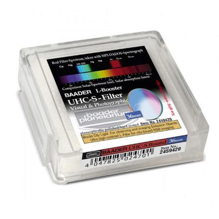 Baader Planetarium UHC-S/L-Booster Filter, 36mm Round, 2mm Thickness, Unmounted