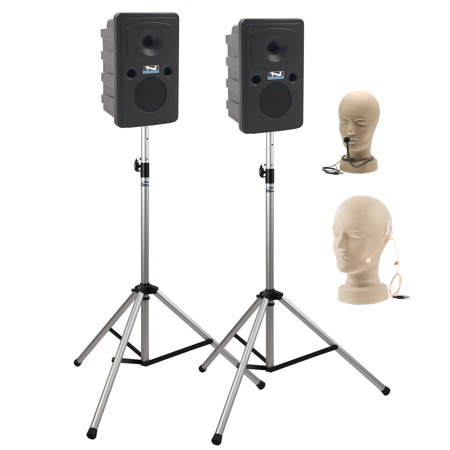 Anchor Audio Liberty Dual Deluxe Package w/LIB-8001, CM-60 Mic & EM-TA4F Mic