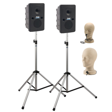 Anchor Audio Liberty Dual Deluxe Package with LIB-8001, CM-60 Mic & LM-60 Mic
