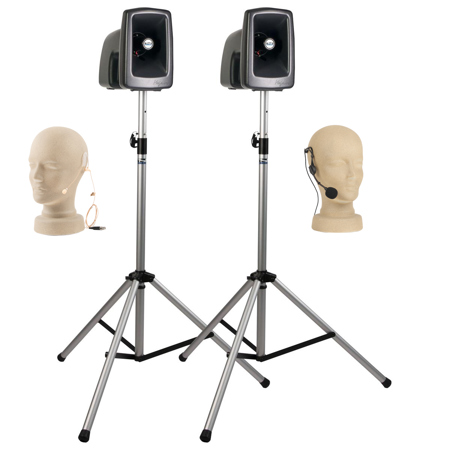 Anchor Audio MegaVox Dual Deluxe AIR Pack, MEGA-AIR, HBM-TA4F Mic & EM-TA4F Mic