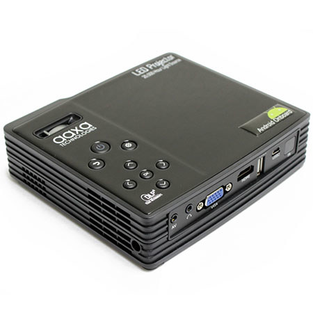 AAXA Android Pico LED Projector, WiFi, Bluetooth, WXGA 1280x800, 550 Lumen