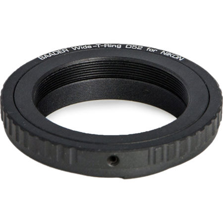 Baader Planetarium Wide T-Ring Set with D52i/M48 to T-2 and S52 for Nikon Camera