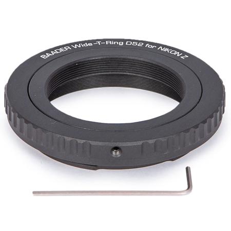 Baader Planetarium Wide T-Ring Set with D52i to T-2 and S52 for Nikon Z Bayonet