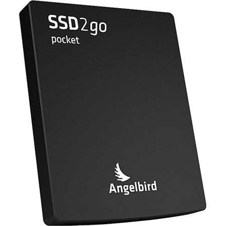 Angelbird SSD2go 256GB Pocket External Solid State Drive, Black