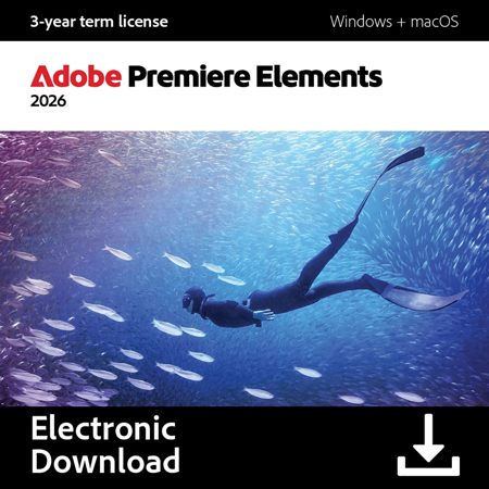 Adobe Premiere Elements 2026 3-Year License, Download