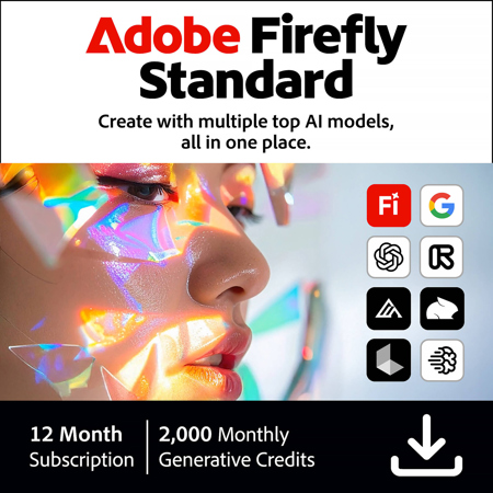 Adobe Firefly Standard 1-Year Subscription, Download