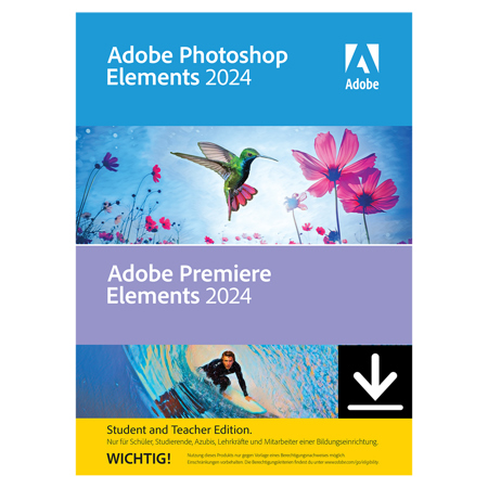 Adobe Photoshop 2024 and Premiere Elements 2024 Student/Teacher Edition for Mac