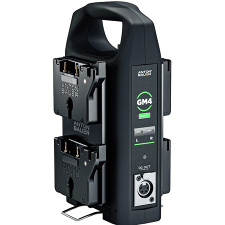 Anton Bauer GM4 4-Position Micro Battery Charger, Gold-Mount