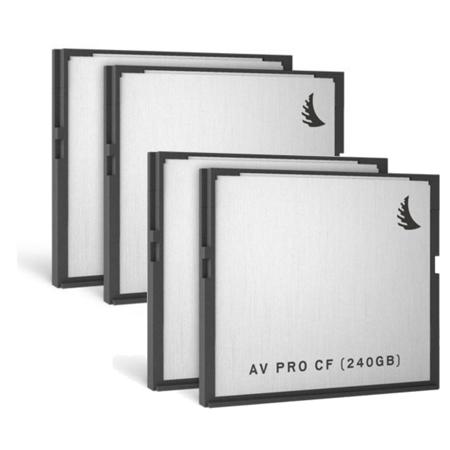 Angelbird AV Pro CF 240GB CFast 2.0 Card, 4 Pack