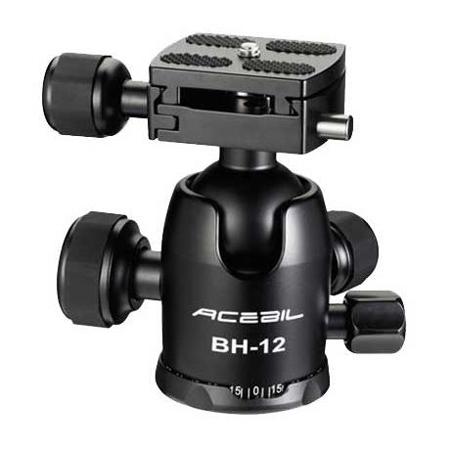 Acebil BH-12 Aluminum 36mm Photo Ball Head, 3.93" Height