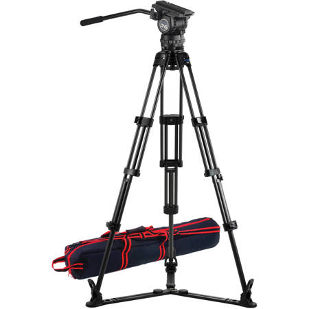 Acebil CS-682G Professional 3-Section Al Tripod, CH6 Head & GS-3 Ground Spreader