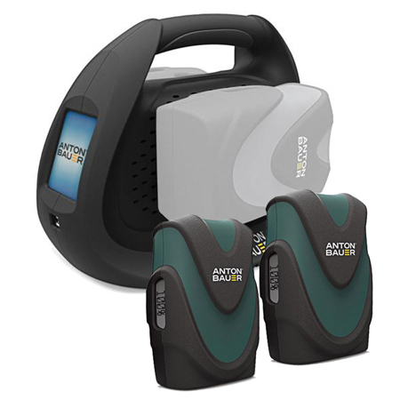 Anton Bauer DUAL Charger, Bundle with 2x Digital 90 Batteries 14.4V, 89Wh