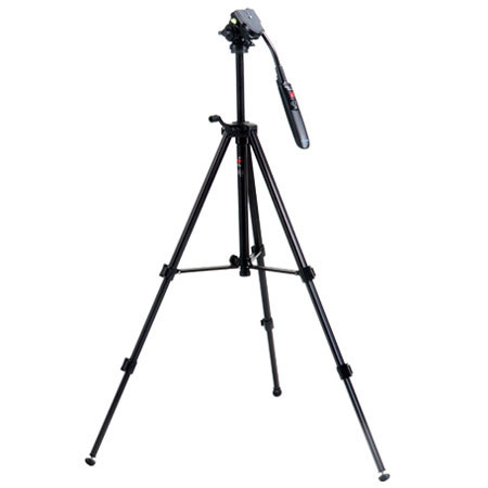 Acebil I-405DX Aluminum Tripod with RMC-P3PL Zoom Control Handle - Black