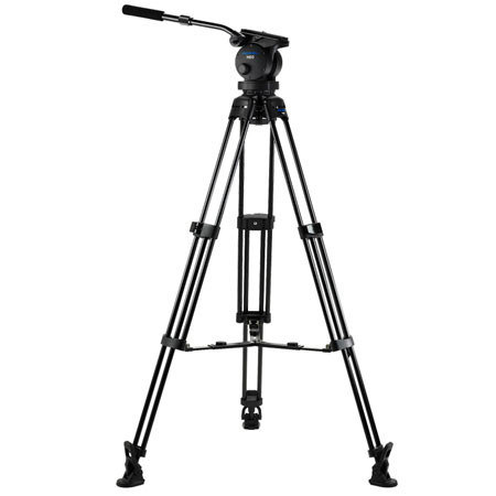 Acebil P-60MX Aluminum Tripod with Ballhead & MS-3 Middle Spreader- Black