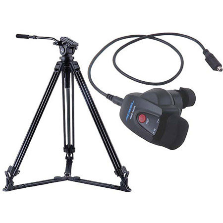 Acebil J-805GX Prosumer Tripod System with RMC-1AVR Video Lens Zoom Controller