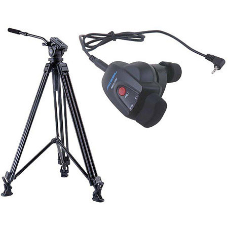 Acebil J-805GX Prosumer Tripod System with RMC-1DV Video Lens Zoom Controller