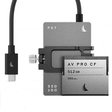 Angelbird Match Pack for BMPCC 6K,AV PRO CFast 2.0 512GB,SSD2GO PKT MK2 1TB Gray