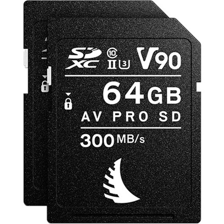 Angelbird Match Pack for Panasonic S1H, 2x AV PRO SD MK2 V90 64GB Memory Card
