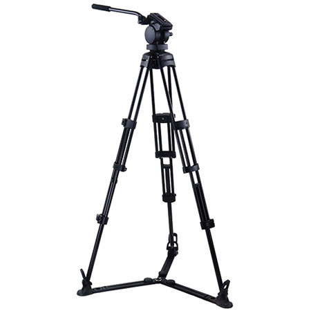 Acebil P-22GX Professional 3-Section Al Tripod with H20 Fluid Head,GS-3 Spreader