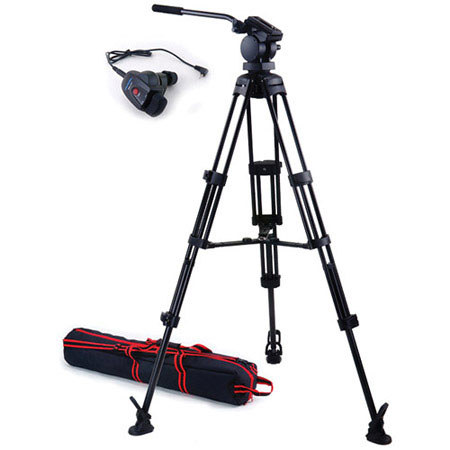 Acebil P-32MX 2-section Aluminum Tripod w/H20 Head & RMC-1DV Zoom Controller