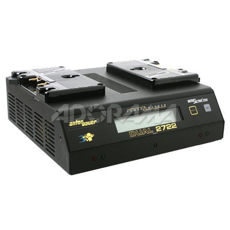 Anton Bauer DUAL2722 2-Position Power Charger with LCD