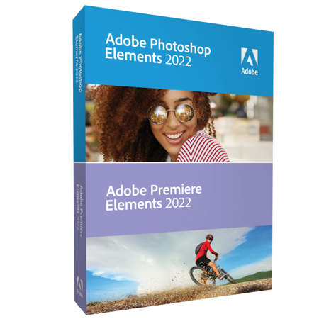 Adobe Photoshop and Premiere Elements 2022 Software, Win & Mac, DVD