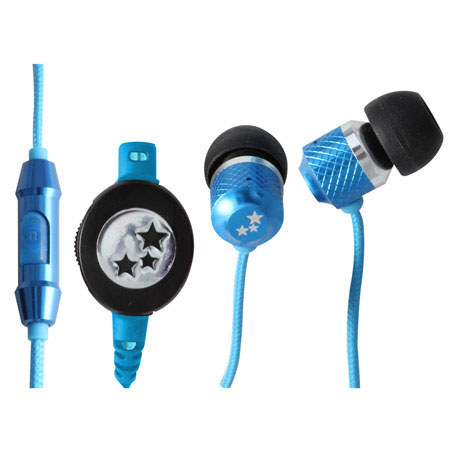 Able Planet Musician's Choice SI170BL In-Ear Headphones, Neon Blue