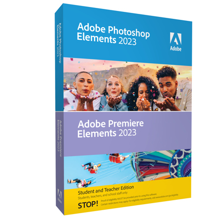 Adobe Photoshop 2023 & Premiere Elements 2023 Student/Teacher Edition