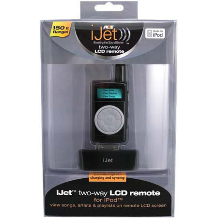 ABT Inc. iJet 2, Two-way Transmitter / Receiver for Bottom Docking iPod with 30-pin Dock Connector, Color: Black.