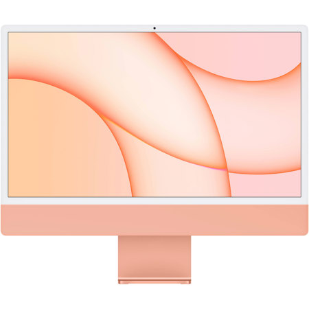 Apple iMac 24",M1 w/8-Core CPU & 8-Core GPU,16GB,256GB,GE,TID,NK,Orange,Mid 2021
