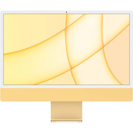 Apple iMac 24", M1 w/8-Core CPU & 8-Core GPU,8GB,256GB,GE,TID,NK,Yellow,Mid 2021
