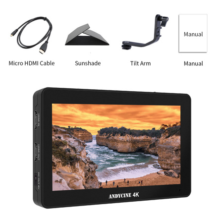 ANDYCINE A6Pro/4K/カメラ用モニター/フィールドモニター Amazon | ANDYCINE カメラモニター 5.5インチ タッチスクリーン