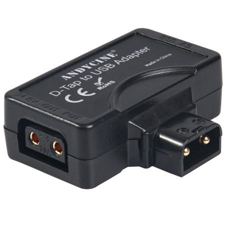 AndyCine D-Tap Female to 5V USB & D-Tap Male Output Converter Adapter for V-Mount Battery photographing and Fielding