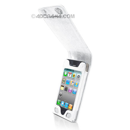 Marware Accent Case for iPhone 4, White/Turquoise