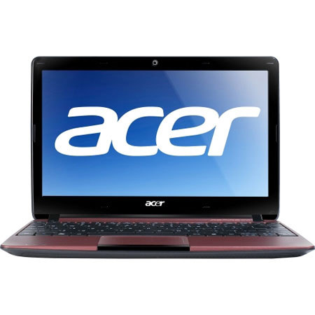 Acer Aspire One AO722-C62rr 11.6" Netbook, Burgundy Red