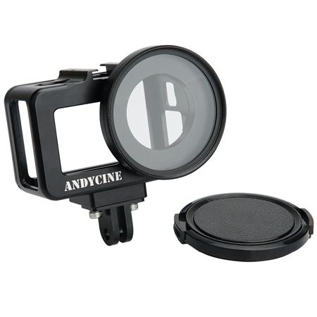 ANDYCINE Camera Cage Frame Protection w/UV Lens Cover for DJI Osmo Action Camera