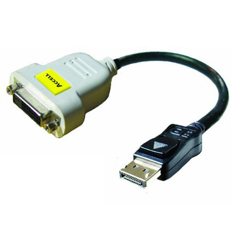 Accell UltraAV 7.75" DisplayPort to DVI-D Passive Adapter