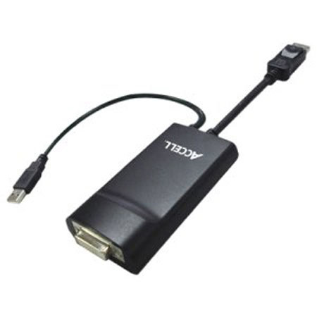 Accell UltraAV DisplayPort to DVI Dual-Link Adapter Cable, 18"